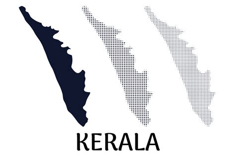 Kerala Map Vector Frebers