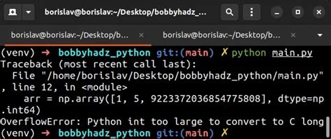 Overflowerror Python Int Too Large To Convert To C Long Bobbyhadz