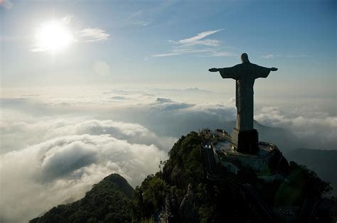 Christ The Redeemer Statue At Sunrise Photograph By Joel Sartore