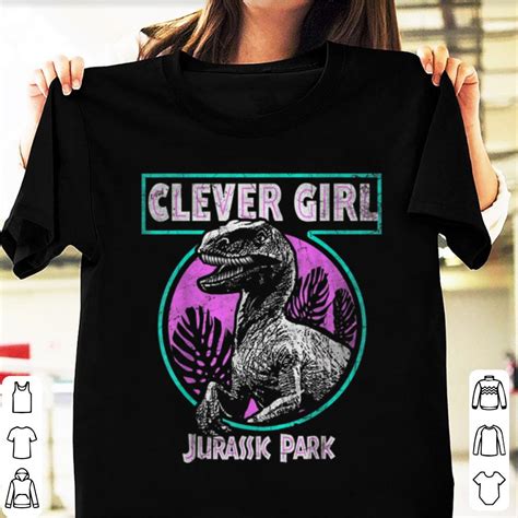 Hot Jurassic Park Retro Raptor Clever Girl Shirt Hoodie Sweater