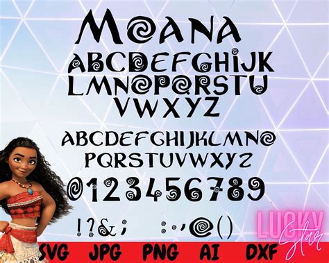Moana Alphabet Svg Moana Font Svg Moana Numbers Svg Disney Etsy Porn