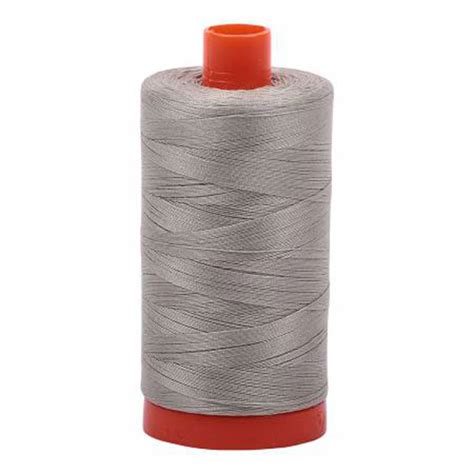 Light Grey Aurifil Cotton Mako Thread 50wt 1300m MK50 5021 Pink