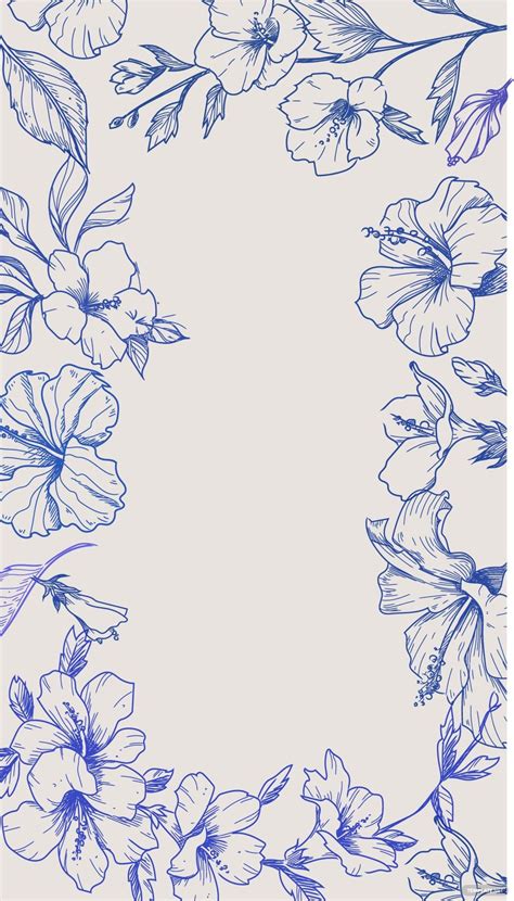 Vintage Blue Floral Background In Svg Illustrator  Eps Download