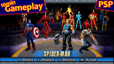 Marvel Ultimate Alliance Psp Gameplay Youtube
