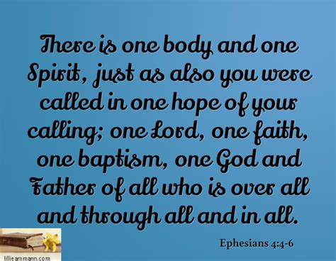 One Body One Spirit Ephesians 41 16