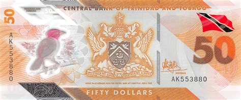 Full Set Trinidad And Tobago 1 100 Dollars 2020 Unc