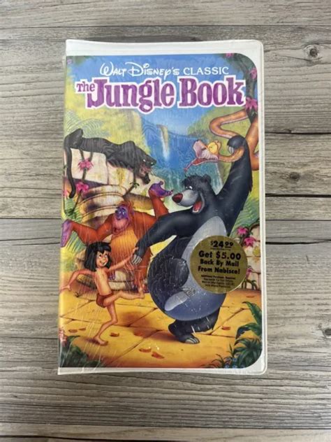 The Jungle Book Disney Classic 1991 Black Diamond Edition Clamshell Vhs