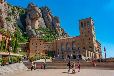 Montserrat Spain May 29 2022 Santa Maria De Montserrat Abbey
