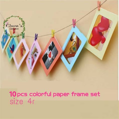 Frame Foto Gantung Bingkai Foto Gantung Wooden Clip Photo Frame 4R