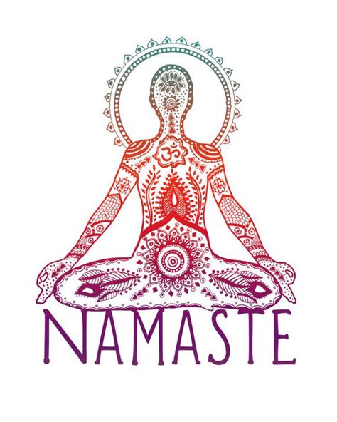 Yoga Art Print 8x10 Metallic Print Namaste Yogi By Lesliesabella 20 00yoga Spirit Namaste