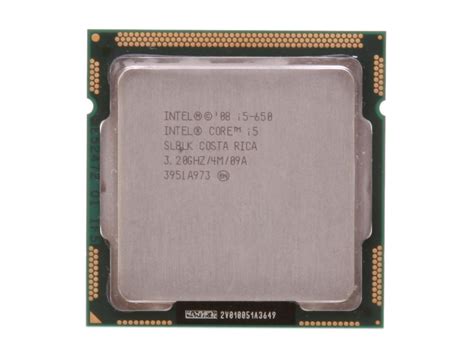 Refurbished Intel Core I5 650 Core I5 Clarkdale Dual Core 32 Ghz