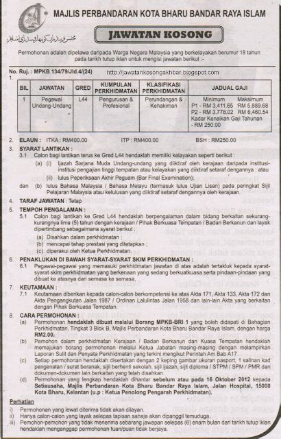    majlis perbandaran kota bharu. JAWATAN KOSONG (KERATAN AKHBAR): JAWATAN KOSONG DI MAJLIS ...