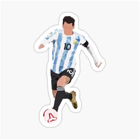 Messi Stickers For Sale Redbubble Messi Argentina Football