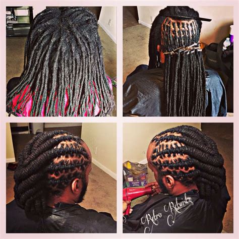 This hairstyle is a very creative one and is mostly done by people with very wide imaginations, however, it is well advised that you speak with a hair professional if you want to do this kind of dread hairstyle. Retro Retwistz | Locs hairstyles, Dread hairstyles, Dreads ...