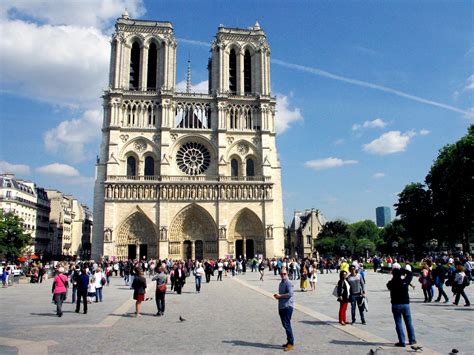 West Facade Of Notre Dame Cathedral Paris French Moments