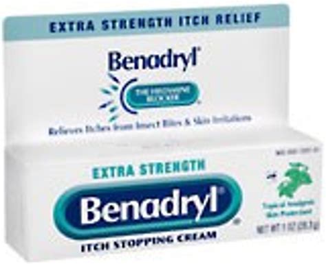 Benadryl Itch Stop Maximum Strength Cream 1 Oz