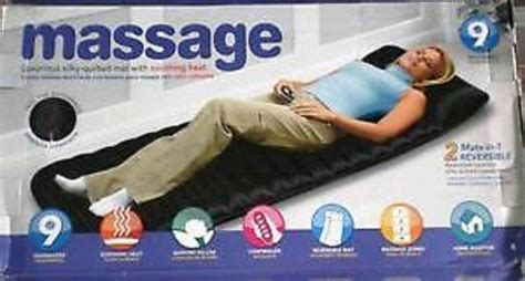 Gadget Bucket Massager Bed T214 Full Body Massagervibration Heat Massage Bed With 9 Massager
