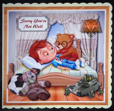 Spoil a special person with cosy candles, decadent hampers, gift cards and more from m&s. Little Boy Get Well Soon - CUP852351_43516 | Craftsuprint