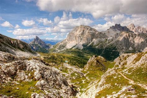 Lagazuoi Peaks 2k Mountain Dolomites Italy Hd Wallpaper