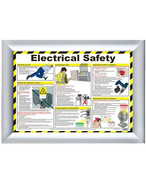 Electrical Safety First Aid Chart Wallchart From Aspli Safety