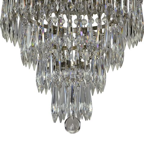 Vintage Tiered Wedding Cake Chandelier - Silver Plated ...