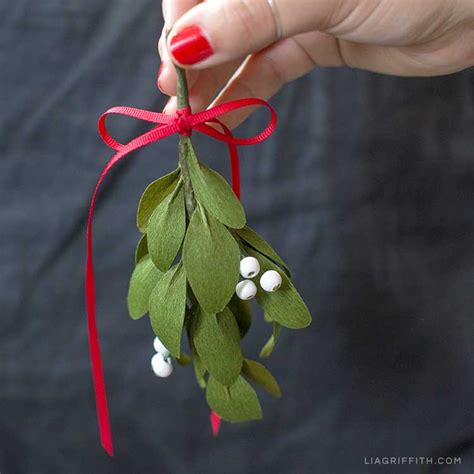 Diy Crepe Paper Mistletoe To Hang In Your Home Lia Griffith
