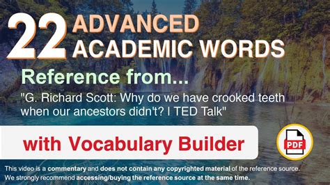 22 Advanced Academic Words Ref From Why Do We Have Crooked Teeth When