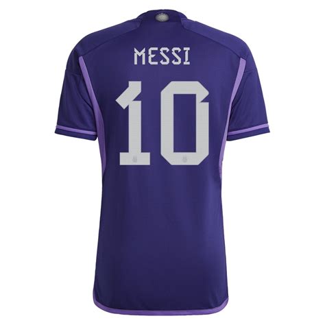 Lionel Messi Argentina 2223 Away Jersey By Adidas Arena Jerseys