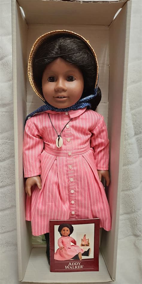 pleasant company addy doll with box and pamphlet etsy