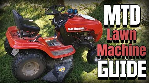How To Operate An MTD Yard Machine Lawn Tractor Riding Mower Instructional Video Model