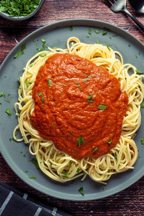 This Homemade Vegan Spaghetti Sauce Is Richly Flavored And So Delicious