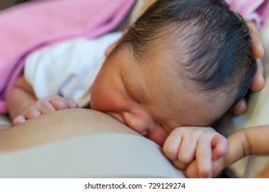 Newborn Crying While Breastfeeding Stock Photo Shutterstock