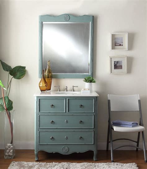 So simple, but yet elegant and sweet. 34" Benton Collection Distressed Vintage Blue Daleville ...