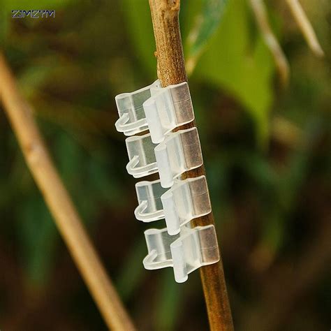 100pcset New Transparent Durable Plastic Grafting Clips For Garden
