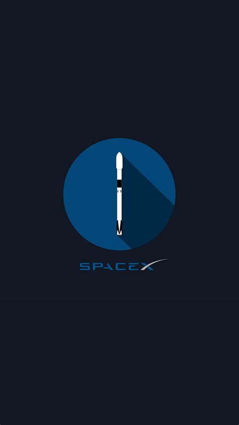 I Made A Flat Spacex Spacexlounge Spacex Logo Hd Phone Wallpaper