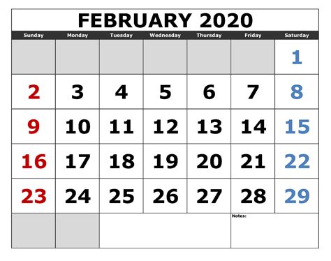 Feb 2020 Calendar Successful Tips For Everyone Free Printable Calendar