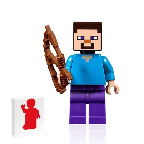 Lego Minecraft Steve Minifigure Armadura De Hierro Y Hacha Cueva De