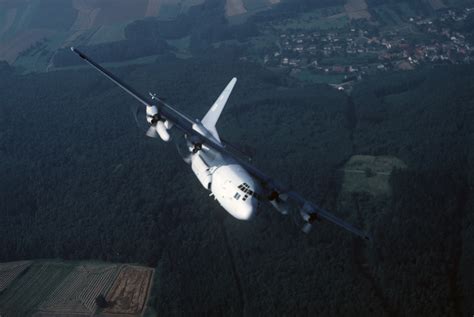 An Air To Air Right Front View Of A 43rd Electronic Combat Squadron Ec