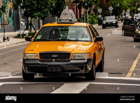 Miami Fl Usa October 30 2021 Photo Of One Of The Few Taxi Cabs