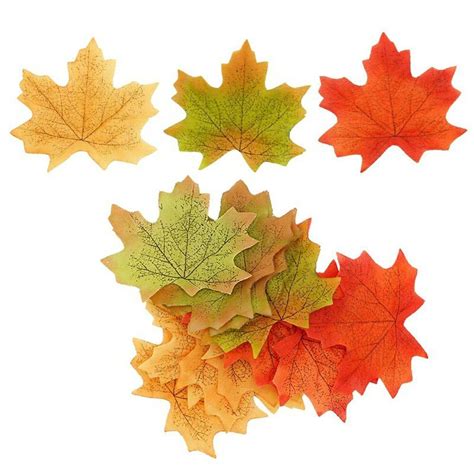 100pcs Garden Decor Artificial Maple Leaf Garland Silk Autumn Colors