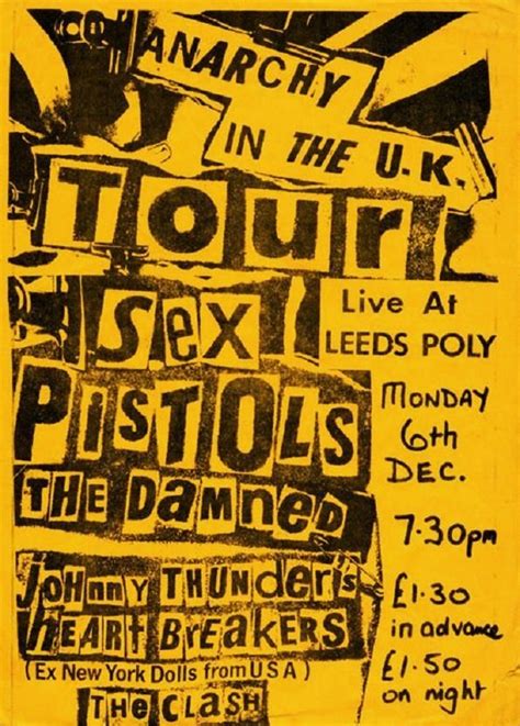 Anarchy In The Uk Punk Poster The Clash Rock Posters