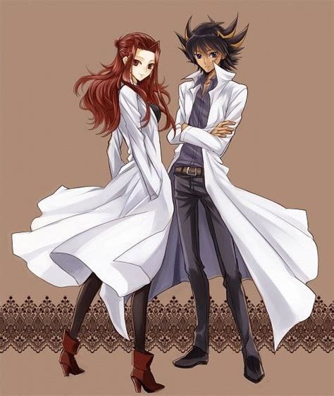 another super cute yugioh couple this one in from yugioh 5d s yusei totally likes her and