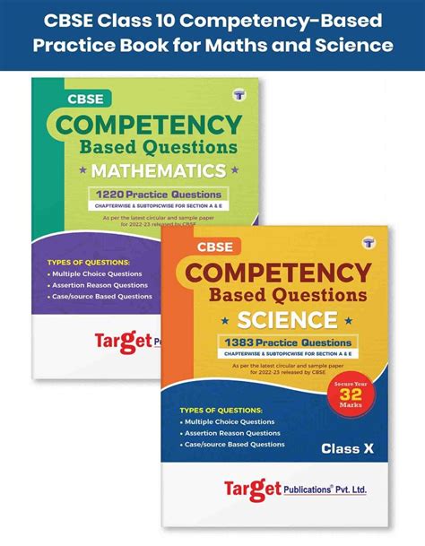 Buy Class Th Cbse Maths Science Subjects Competency Based Questions