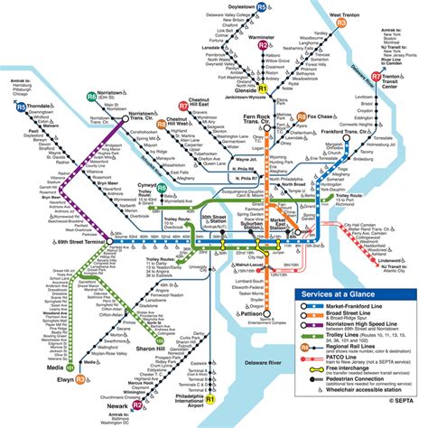 Philadelphia Subway Map Metro •