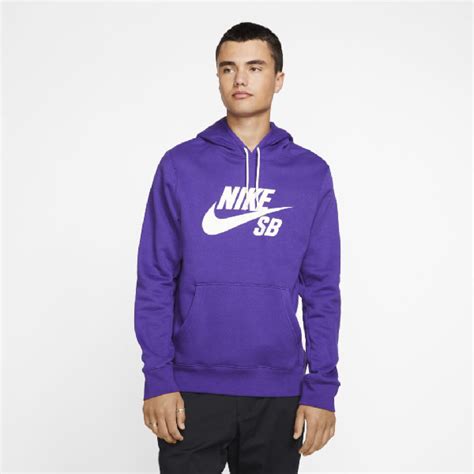 Nike Sb Icon Pullover Skate Hoodie In Purple Modesens