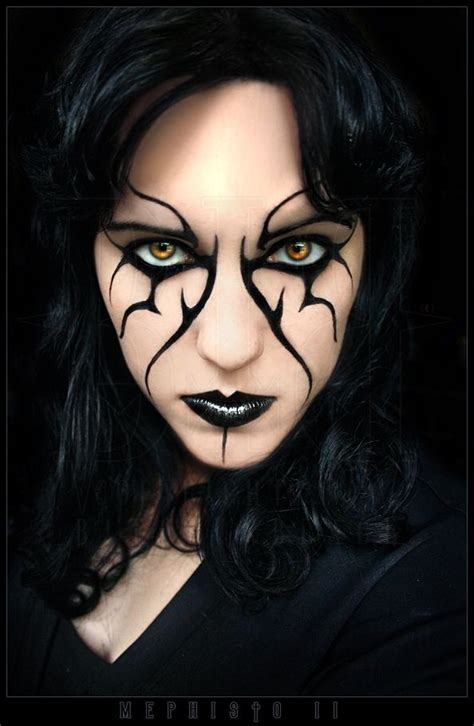 Gorgeous Gothic Crazy Makeup Face Painting Halloween Face Paint Makeup