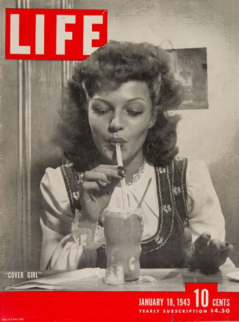 Life Magazine Cover Cover Girl Rita Hayworth With