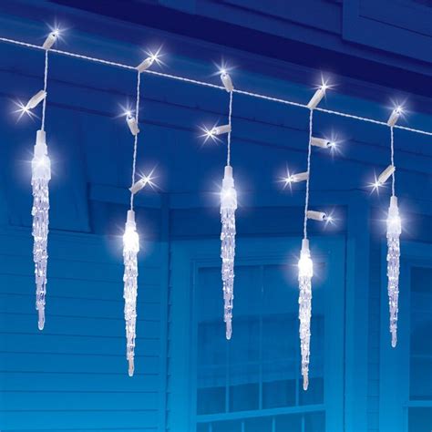 16 Count Led Twinkle Icicle Lights Led Icicle Lights Icicle Lights