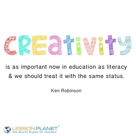 Creativity Is As Important Now In Education As Literacy And We Should