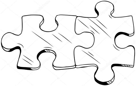 Two Puzzle Pieces Drawing Warehouse Of Ideas